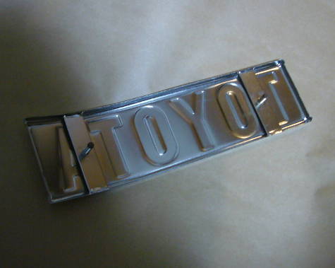 ランドクルーザーBJ,FJ4# LANDCRUISER リヤエンブレム TOYOTA 69~79