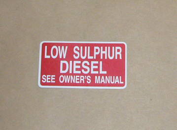 トヨタ フューエルコーションラベル ディーゼル(LOW SULPHUR DIESEL)