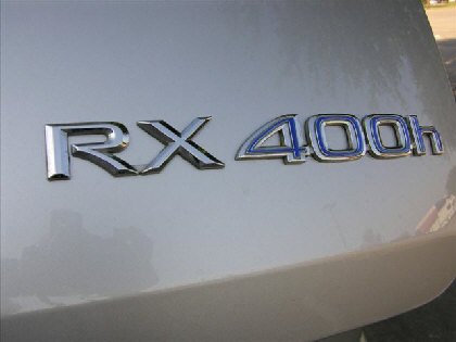 ハリアーハイブリッド MHU38 LEXUS RX400h リヤエンブレムRX400h