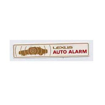 レクサス THEFT WARNING ラベル LEXUS タイプ3 2個セット