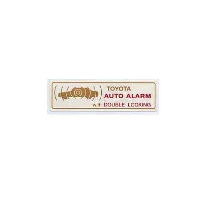 トヨタ THEFT WARNING ラベル タイプG 2個セット