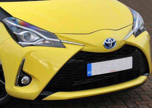 ヴィッツ ハイブリッド対応 NHP130 YARiS HYBRID フロントエンブレム トヨタマーク