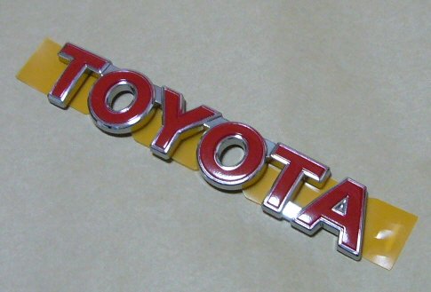 セリカ CELICA ZZT231 EURリヤエンブレム TOYOTA 赤