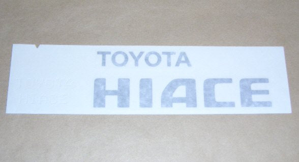 ハイエース KDH,TRH2## リヤ TOYOTA HIACE　ステッカー