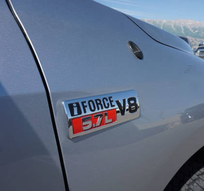 タンドラ USK5# フロントフェンダーエンブレム【i FORCE 5.7L V8】前中期 左右セット